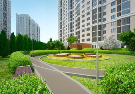 Горнолыжный склон в ЖК «Мосфильмовский»